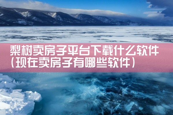 梨树卖房子平台下载什么软件